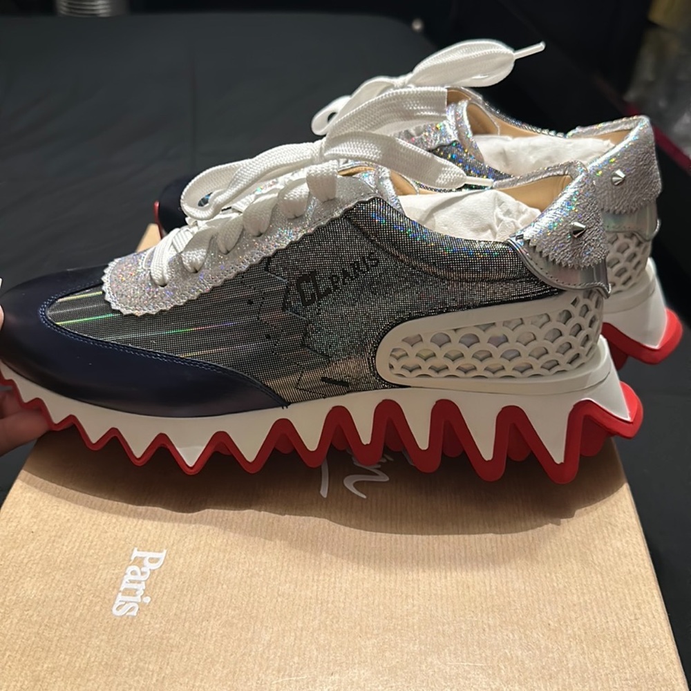 Christian Louboutin Multicolor Spiked Sneakers